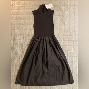 Zara Fitted Dress with Voluminous Skirt